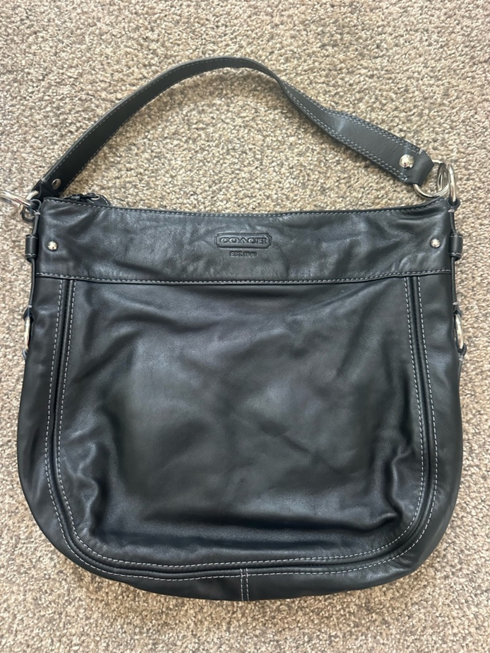 Coach Purse- all leather, worn once!